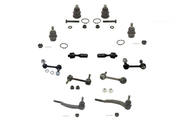 16MM Buick Chevy Ball Joints Inner Tie Rods Sway Bar links 12 PC suspension kit