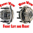 Conjunto de cubo de cojinete delantero 05-10 Ford F250 Super Duty ABS rueda trasera única 4x4
