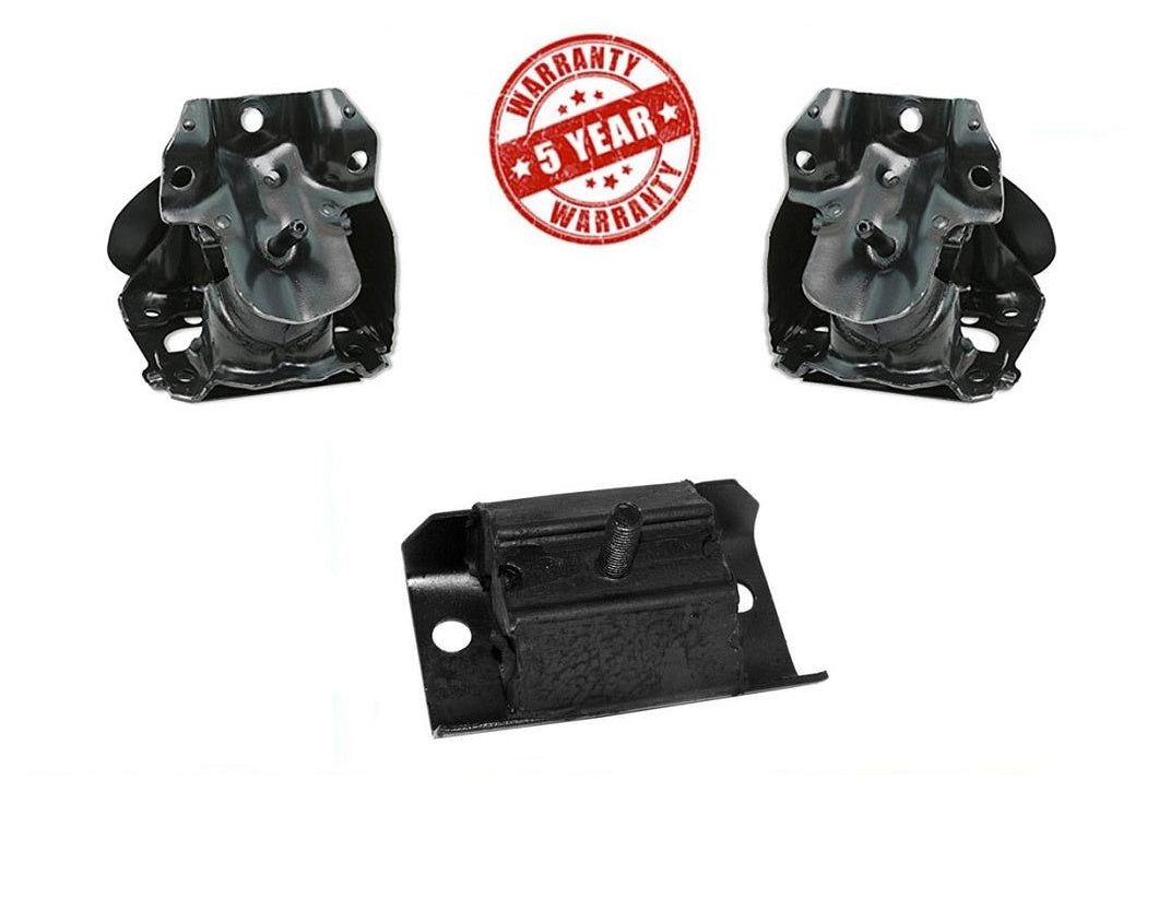 Se adapta a la tracción trasera 08-10 GM Silverado 1500 4.8L motor y soportes Trans 3 piezas