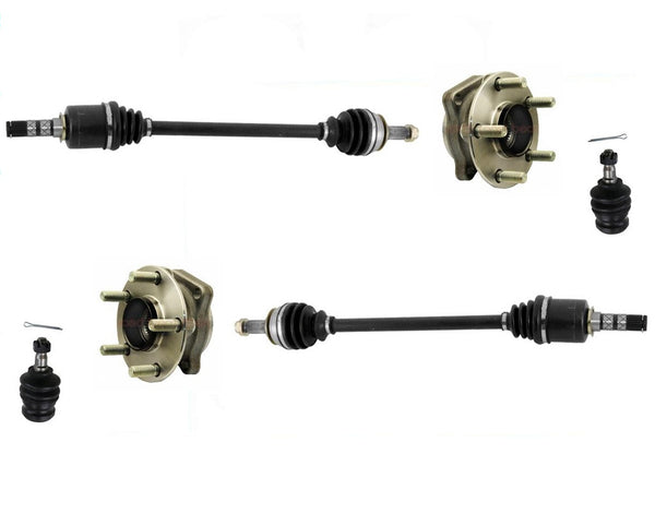New CV Axle Shafts Hub Bearings Ball Joints 6pc fits for 05-09 Subaru Outback