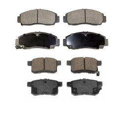 100% New Dash-4 Front and Rear Ceramic Brake Pads for Acura TSX 2011-2014