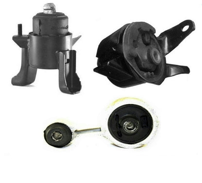 03-08 Mazda 6 2.3L Front Left Right Engine Motor Mounts and Torque Strut A/T 3Pc