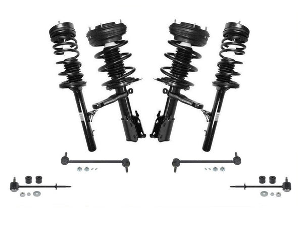 99-04 300M Base Frt & Rr Vari Rate Coil Spring Struts With Sway Links 8Pc Kit