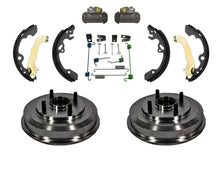 For 00-08 Focus Rear Drum Wheel Bearing Brake Shoe Springs & Wheel Cylinders Kit