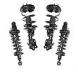 Fits 03-05 Honda Civic Front & Rear Quick Coil Spring Strut Mount Assembly Set