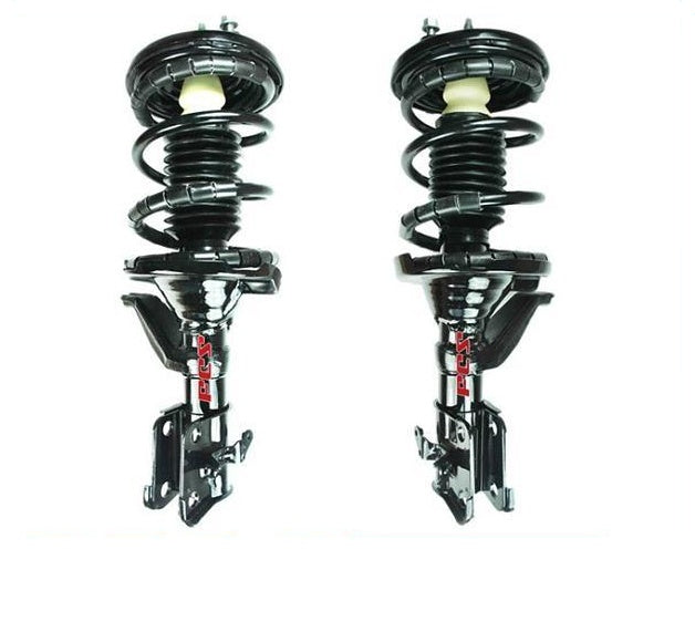 Puntales de resorte helicoidales completos y rápidos DELANTEROS con soportes para Honda Civic 03-05