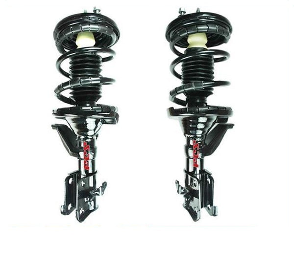 Puntales de resorte helicoidales completos y rápidos DELANTEROS con soportes para Honda Civic 03-05