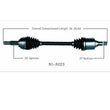 Front Passenger Side Axle for Nissan 08-13 ALL WHEEL DRIVE ROGUE 2.5L Automatic