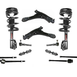 Front Struts Control Arms Tie Rods & Links For 1997 2000 2003 Chevrolet Malibu