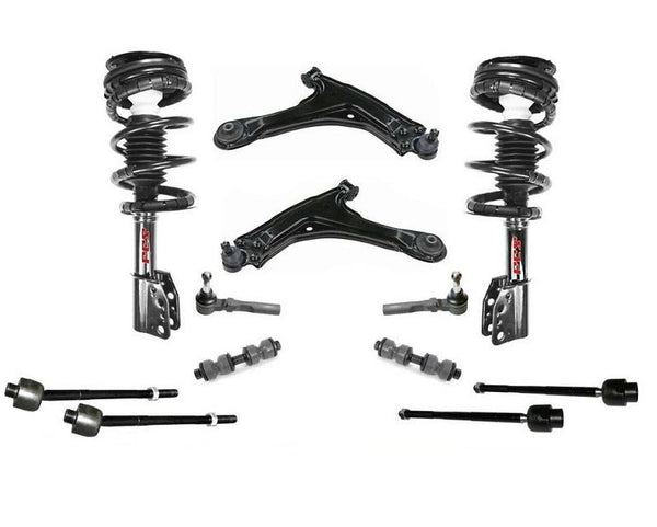 Front Struts Control Arms Tie Rods & Links For 1997 2000 2003 Chevrolet Malibu