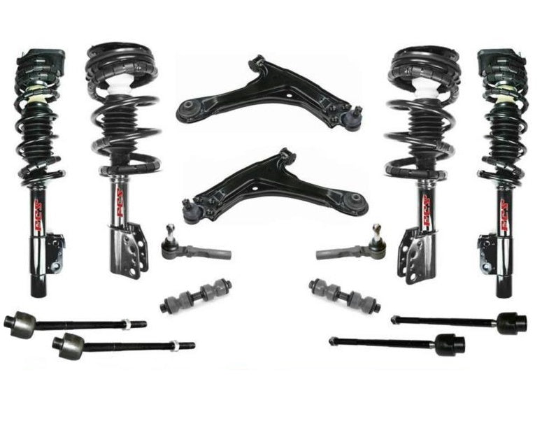 Front & Rear Strut Control Arms Tie Rods & Links For 1997-2003 Chevrolet Malibu