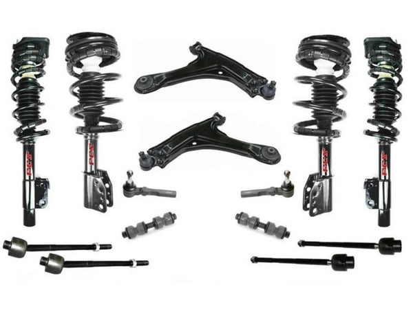 Front & Rear Strut Control Arms Tie Rods & Links For 1997-2003 Chevrolet Malibu