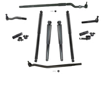 Para 99-04 F250 Tracción en 4 ruedas Super Drag Link y varillas de amarre Conjunto de amortiguadores 10 piezas