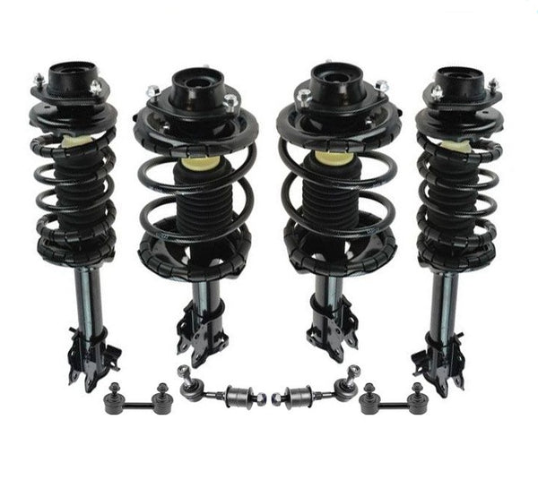 Front and Rear Complete Struts with Sway Bar Links for Nissan Altima 2000-2001