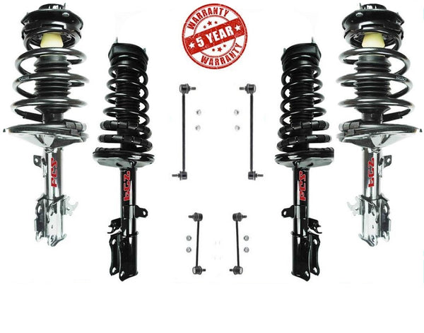 Conjunto de puntales delanteros completos para Camry ES300 V6 y eslabones de barra estabilizadora delantera y trasera