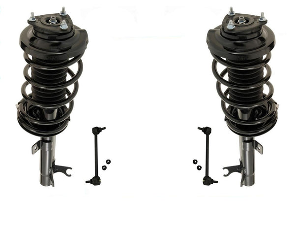 For 2000-2005 Focus (2) Front Coil Spring Strut and Mount Sway Bar Links 4Pc