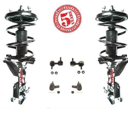 01-02 Civic L & R Quick Spring Strut & Mount 2358L 2358R Plus Sway Bar Tie Rods