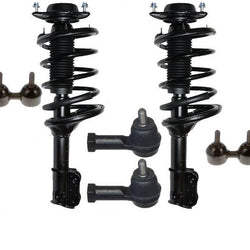 Front Coil Spring Struts Tie Rods Sway Bar Links Fits 01-06 Hyundai Elantra