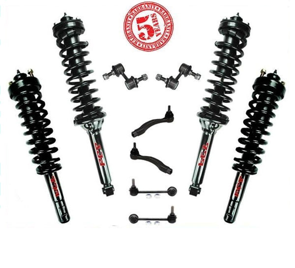 97-01 CRV FRT & RR L & R Quick Spring Strut and Mount Tie Rods Sway Bar Links