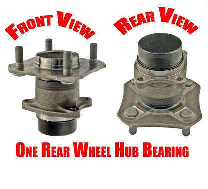 (1) 100% New Versa Rear Without ABS / NO ABS Wheel Bearing and Hub Assembly
