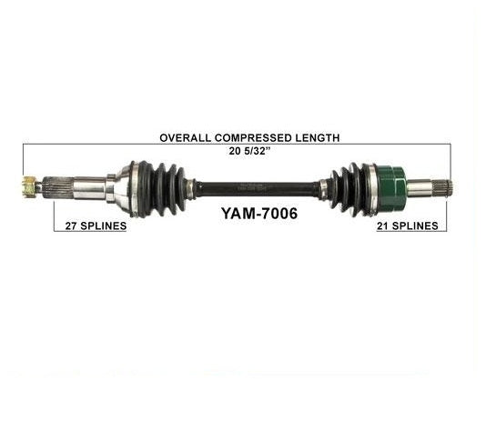 2002 Yamaha Grizzly 660 Front Right CV Axle Shaft Complete