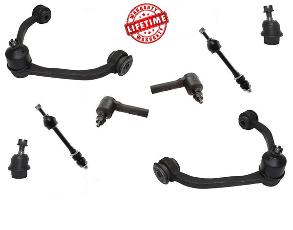 Fits 05-10 Dodge Dakota Upper Control Arms & Lower Ball Joints Tie Rods & Links