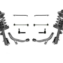 05-07 FWD Grand Caravan Control Arms Tie Rods W/ Complete Coil Spring Struts 10p