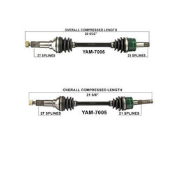 2002 Yamaha Grizzly 660 (2) Front Left & Right CV Axle Shaft Complete