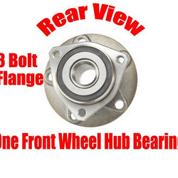 ONE New Front Wheel Hub Bearing for Volkswagen Eos Golf with 3 Bolt Flange 07-16