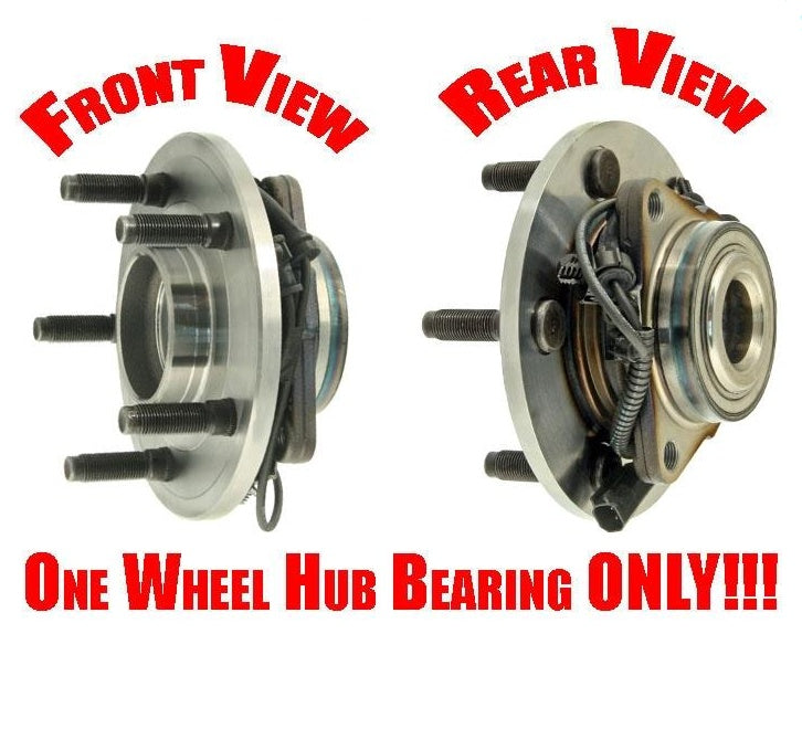 06-08 Ram 1500 4 W/ ABS 2 or 4 Wheel Dr 5 Stud (1) Front Wheel Bearing and Hub
