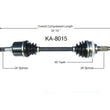 CV Axle Shaft-New Front L KA-8015 Fits for 01-04 KIA Spectra 1.8L D/S Automatic