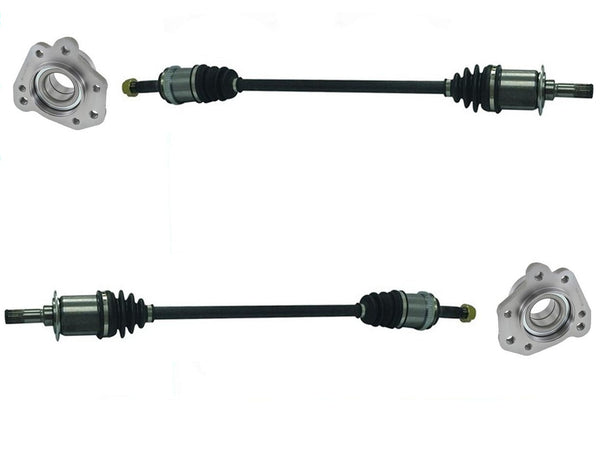 100% New REAR Axles and Hub Bearings for Honda CR-V 97-01 with 4 Wheel ABS