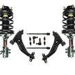 97-02 Escort Complete Frt Coil Spring Struts Control Arms Tie Rod Links 10pc Kit