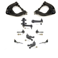 97-00 Montero Idler Piman Upper Arms Ball Joints Inner & Outer Tie Rods 10Pc