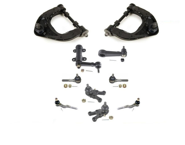 97-00 Montero Idler Piman Upper Arms Ball Joints Inner & Outer Tie Rods 10Pc