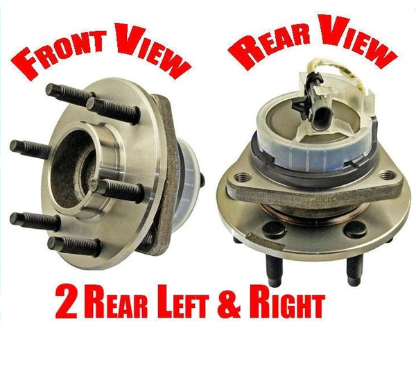 for 05-11 Rear Wheel Drive STS 6 Stud ABS Front Wheel Bearing Assembly 2 Pair