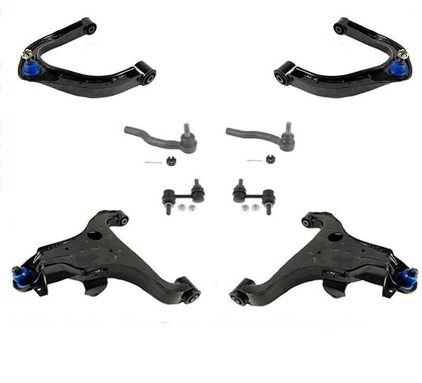 4 Control Arm Bushings Ball Joints Tie Rods 8pc Fits 05-10 Armada Titan QX56