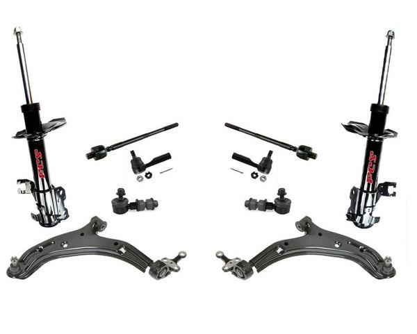 New Lower Control Arms Tie Rods Sway Bar Links for Nissan Sentra 1.8L 2.0L 00-01