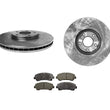 (2) Rotores de freno delanteros y pastillas de freno de cerámica para Nissan Sentra Spec-V 2.5L 09-12