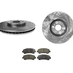 (2) Rotores de freno delanteros y pastillas de freno de cerámica para Nissan Sentra Spec-V 2.5L 09-12