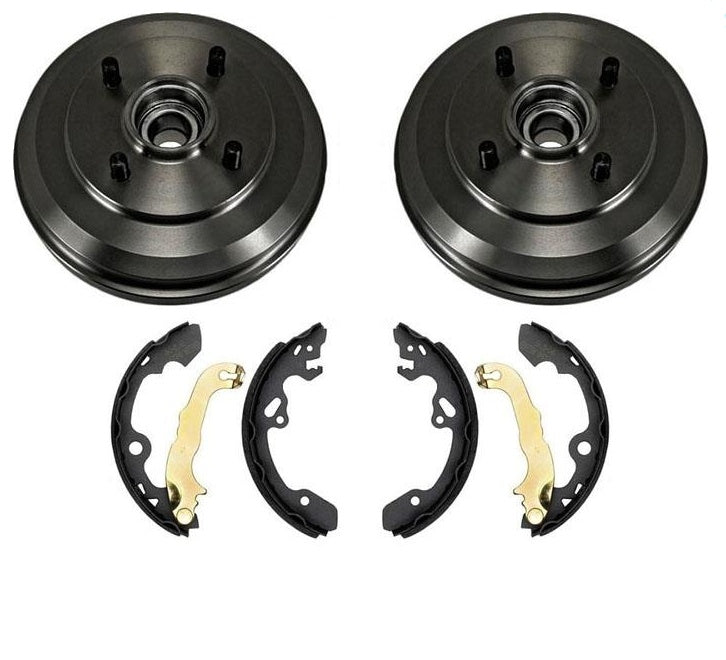 09-11 Focus 100% All New (2) Rr Drum Wheel Bearing (2) Rr Bearing Brake Shoes