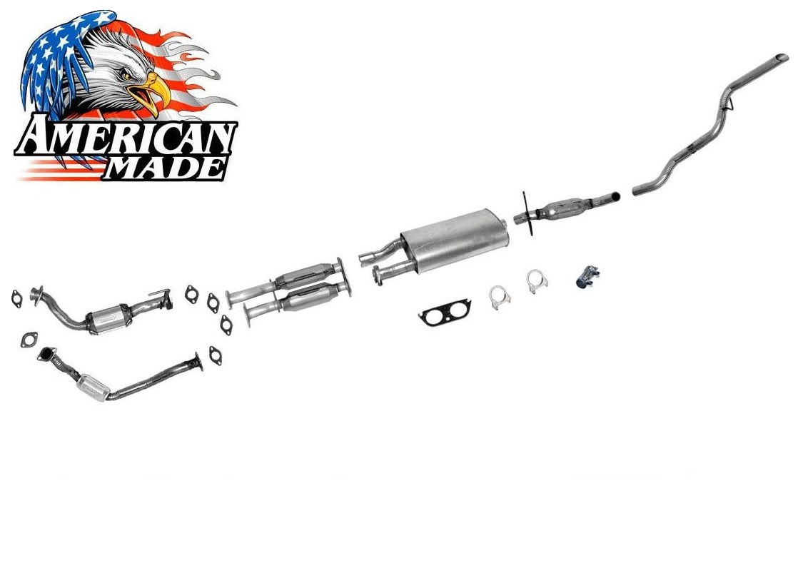 Front & Rear Converters Muffler Exhaust System For Ford Explorer 5.0 V8 1996-97