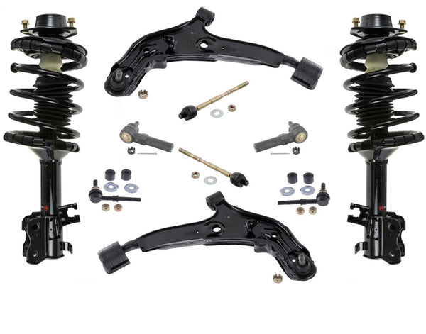 Springs Struts Control Arms Inner Outer Tie Rods Sway Bars For 1993-1995 Altima