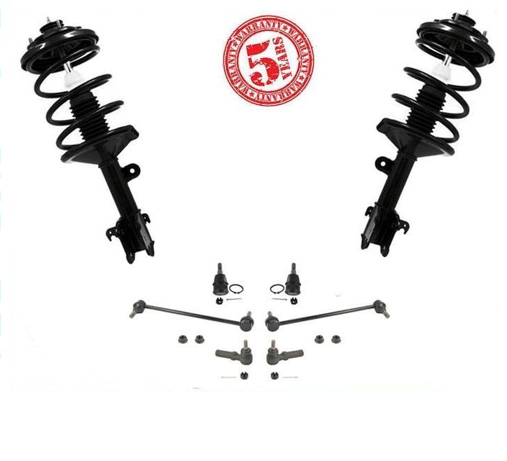 Kit de 8 piezas de puntal completo de resorte rápido DELANTERO 1332342 ES3669 K90349 K90359