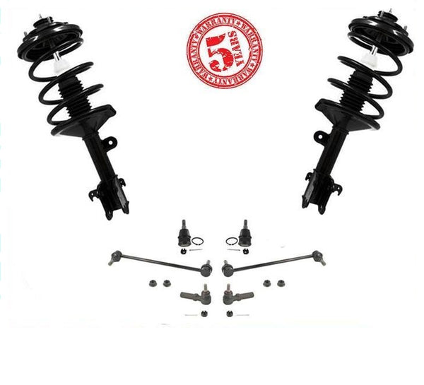 FRONT Quick Spring Complete Strut 8Pc Kit 1332342 ES3669 K90349 K90359