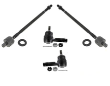 Varillas de acoplamiento interiores y exteriores para Mitsubishi Lancer 02-07 con tracción delantera sin turbo