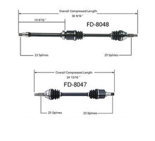 00-04 Focus IB5 Manual Trans D/S & P/S Front Cv Axle Shafts FD8047 FD8048