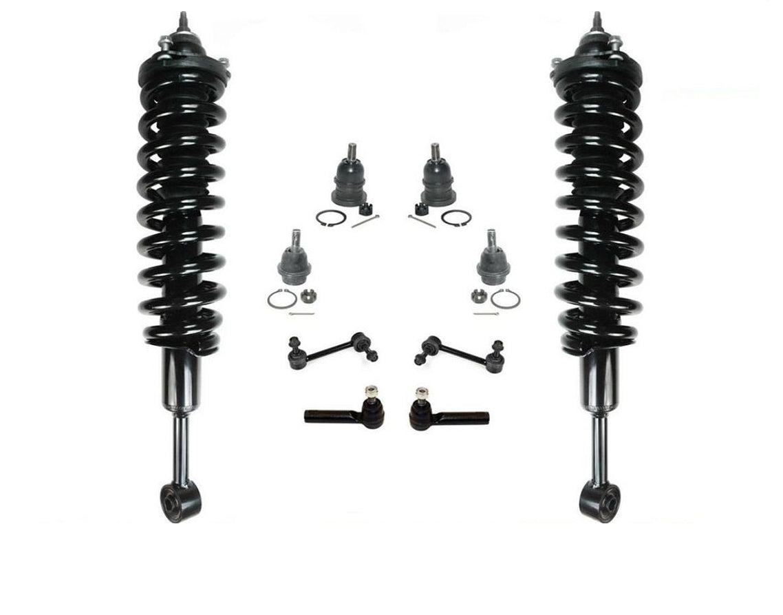 03-09 4Runner FJ 4x4 Front Complete Struts Ball Joints Tie Rods & Sway Bar Links