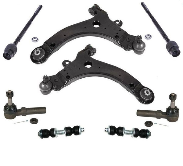 for 97-05 Ventura 100% New Control Arms Bushings Sway Bar Links & Tie Rods 8pc