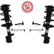 Fits Toyota Corolla 03-08 Front Complete Spring Struts Outer Tie Rods & links